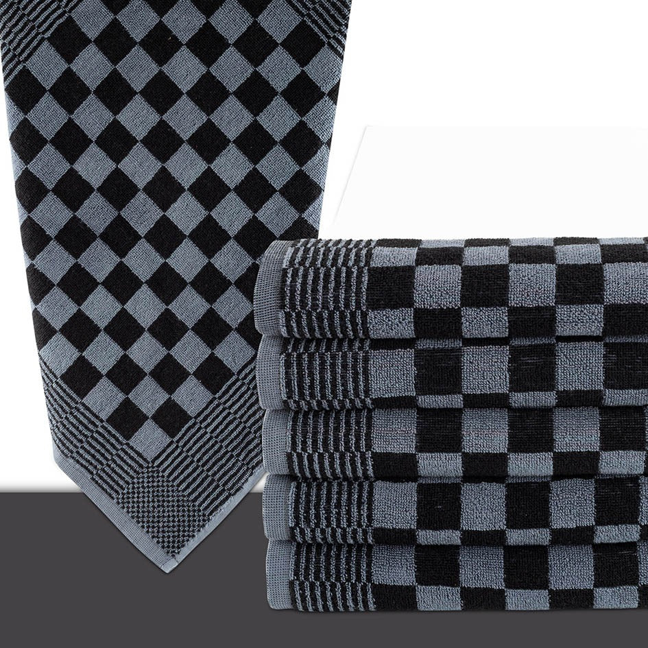 Keukenhanddoek antraciet-zwart – 50 × 50 cm