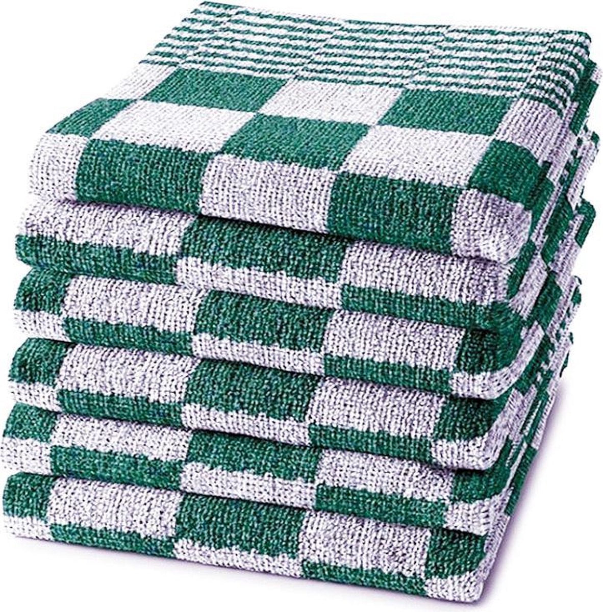 Keukenhanddoek lichtgroen-wit – 50 × 50 cm – 400 g/m²