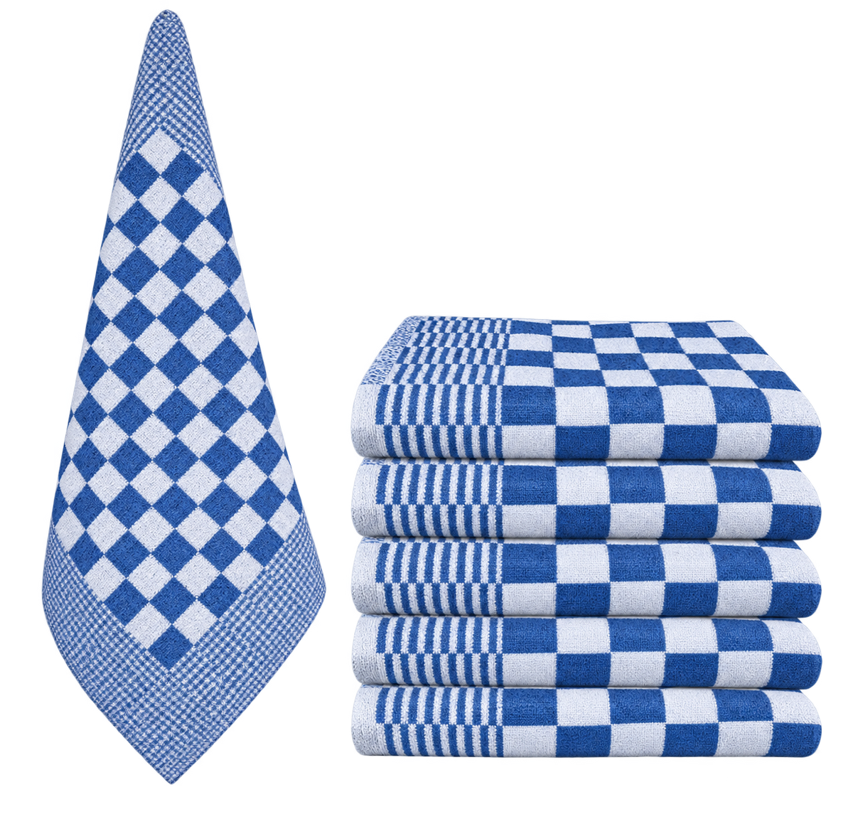 Keukenhanddoek lichtblauw-wit – 50 × 50 cm – 450 g/m²