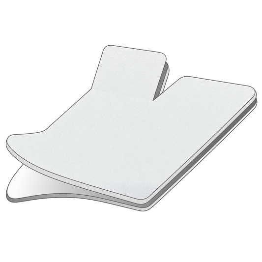 Waterdicht molton splittopper hoeslaken wit