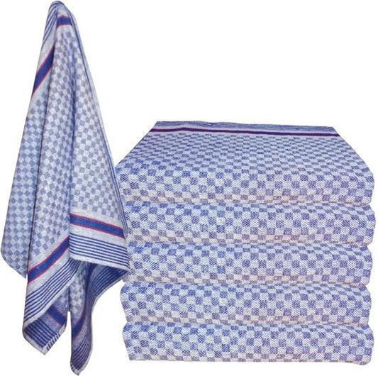 Theedoek Grubentücher blauw – 50 × 100 cm