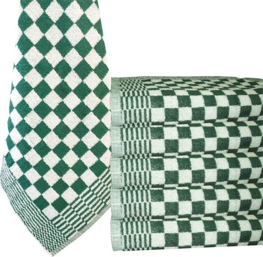 Keukenhanddoek groen-wit – 50 × 50 cm