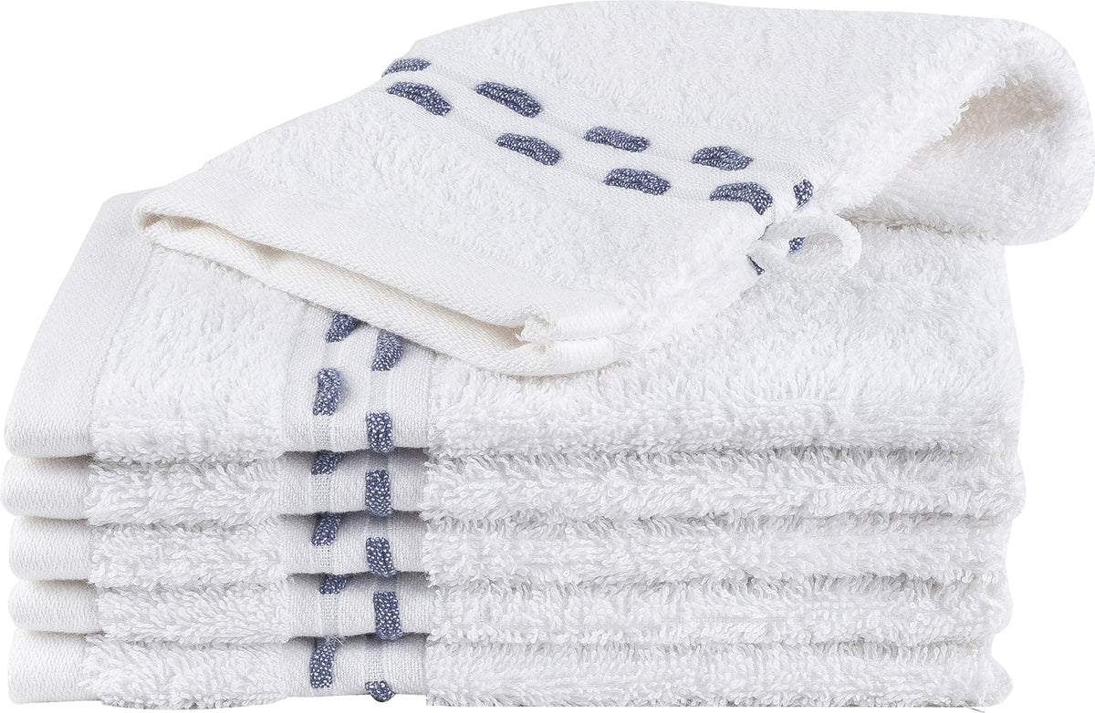Washandje Golf jacquard wit – 15 × 22 cm – 550 g/m²