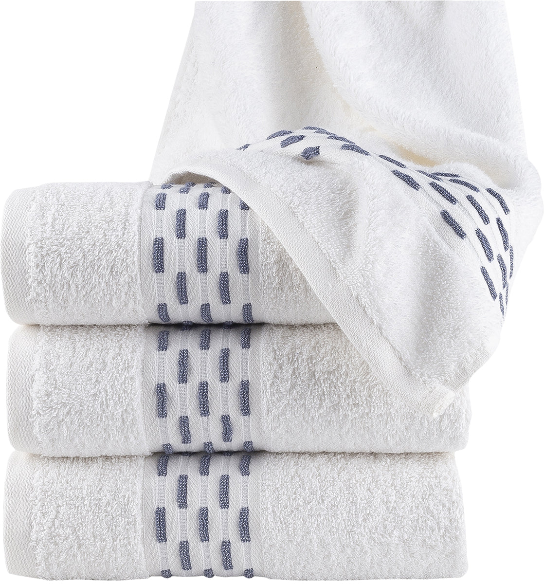 Handdoek Golf jacquard wit – 50 × 100 cm – 550 g/m²
