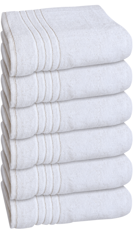 Witte zakelijke handdoek 50 × 100 cm – Unikoop-productfoto zonder achtergrond
