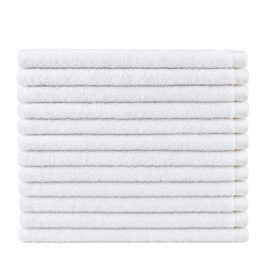 Witte waslapjes 30 × 30 cm – Unikoop-productfoto zonder achtergrond